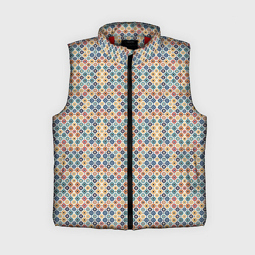 Женский жилет Марокканский узор / 3D-Красный – фото 1