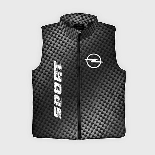 Женский жилет Opel sport carbon / 3D-Черный – фото 1