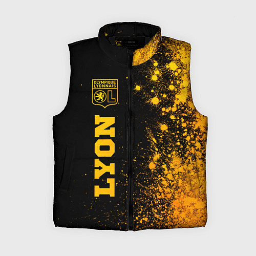 Женский жилет Lyon - gold gradient по-вертикали / 3D-Черный – фото 1