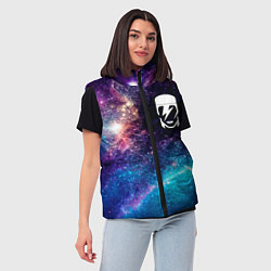 Женский жилет David Bowie space rock, цвет: 3D-черный — фото 2