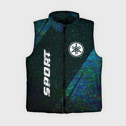 Женский жилет Yamaha sport glitch blue / 3D-Черный – фото 1