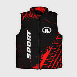 Женский жилет Great Wall red sport tires, цвет: 3D-черный