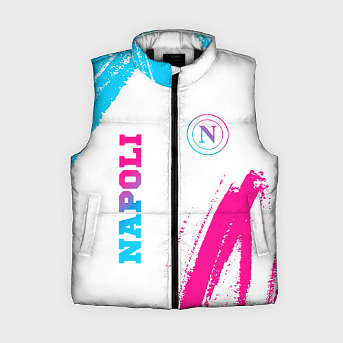 Женский жилет Napoli neon gradient style вертикально / 3D-Черный – фото 1