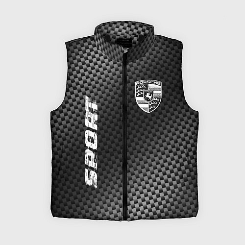 Женский жилет Porsche sport carbon / 3D-Черный – фото 1