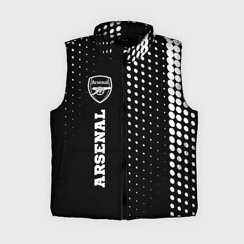 Женский жилет Arsenal sport на темном фоне по-вертикали / 3D-Черный – фото 1