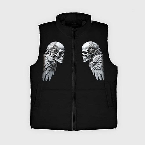 Женский жилет Skulls and Wings Mechanic / 3D-Черный – фото 1