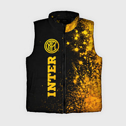 Женский жилет Inter - gold gradient по-вертикали, цвет: 3D-черный