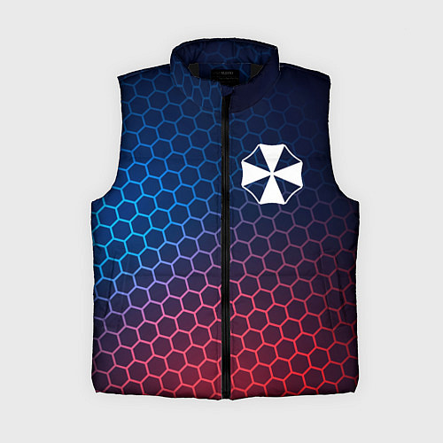 Женский жилет Resident Evil неоновые соты / 3D-Черный – фото 1