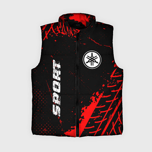 Женский жилет Yamaha red sport tires / 3D-Черный – фото 1