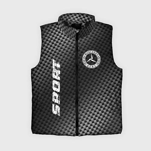 Женский жилет Mercedes sport carbon / 3D-Черный – фото 1