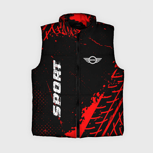 Женский жилет Mini red sport tires / 3D-Черный – фото 1