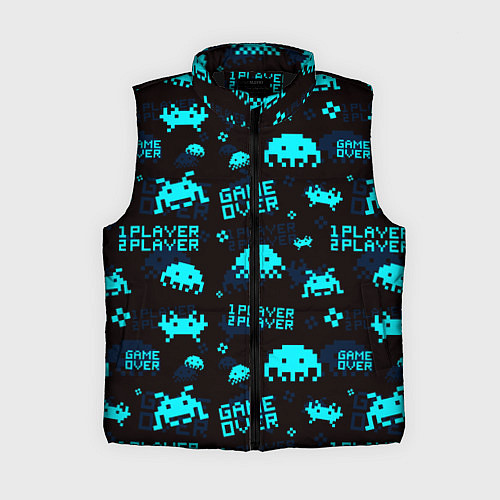 Женский жилет Game over 1 player 2 player / 3D-Черный – фото 1