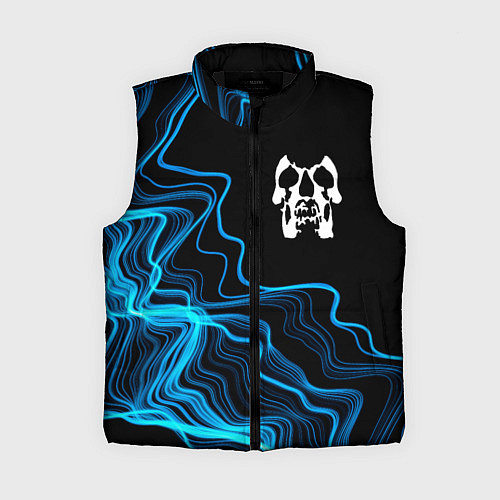 Женский жилет Deftones sound wave / 3D-Черный – фото 1