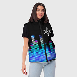 Женский жилет Bring Me the Horizon эквалайзер, цвет: 3D-черный — фото 2