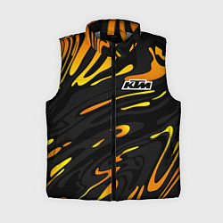 Женский жилет KTM - orange liquid, цвет: 3D-светло-серый