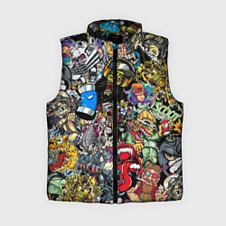 Женский жилет Разноцветные татуировки в стиле граффити