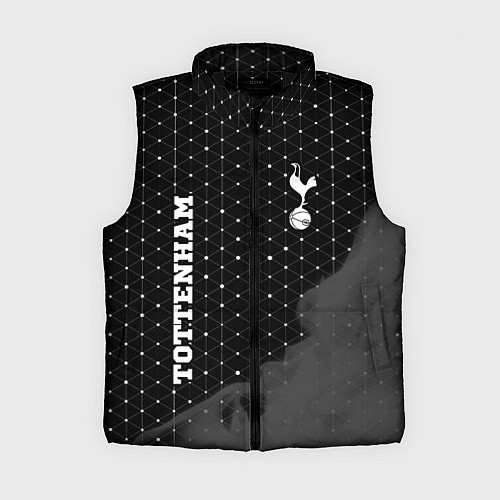Женский жилет Tottenham sport на темном фоне вертикально / 3D-Черный – фото 1