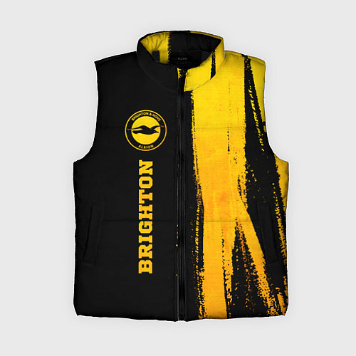 Женский жилет Brighton - gold gradient по-вертикали / 3D-Черный – фото 1