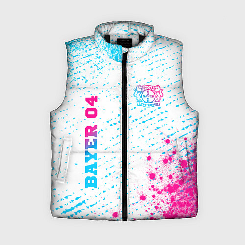 Женский жилет Bayer 04 neon gradient style вертикально / 3D-Черный – фото 1