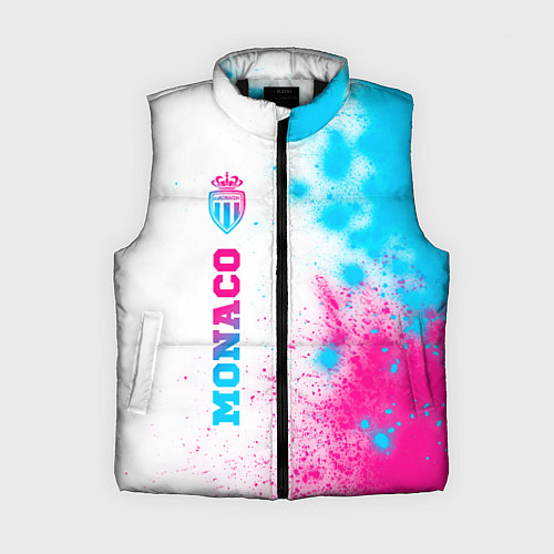 Женский жилет Monaco neon gradient style по-вертикали / 3D-Черный – фото 1