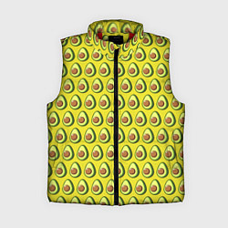 Женский жилет Паттерн с авокадо в разрезе, цвет: 3D-красный