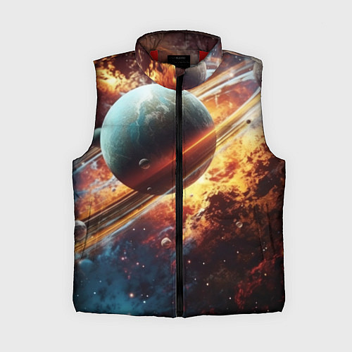 Женский жилет Большая планета / 3D-Красный – фото 1