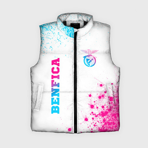 Женский жилет Benfica neon gradient style вертикально / 3D-Черный – фото 1