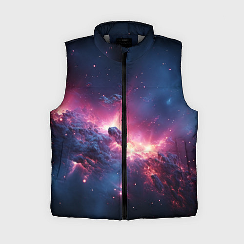 Женский жилет Взрыв в космосе / 3D-Светло-серый – фото 1