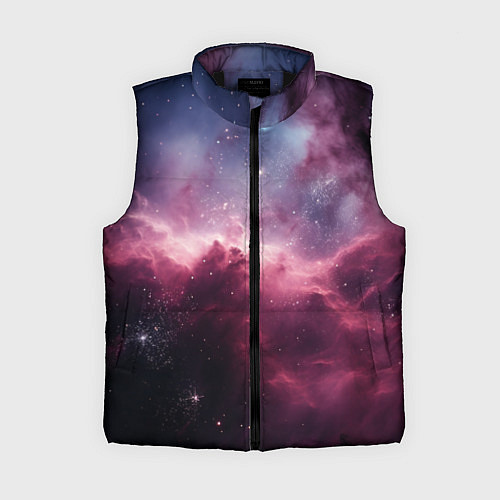 Женский жилет Абстрактный космос фантастика / 3D-Черный – фото 1