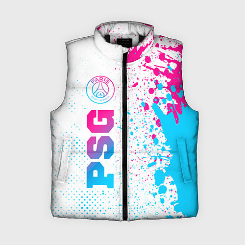 Женский жилет PSG neon gradient style по-вертикали / 3D-Черный – фото 1