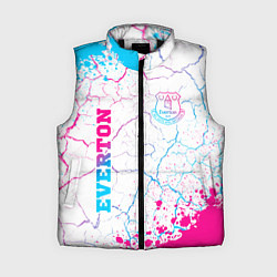Женский жилет Everton neon gradient style вертикально, цвет: 3D-черный