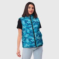 Женский жилет Камуфляж Люсии из gta 6, цвет: 3D-светло-серый — фото 2