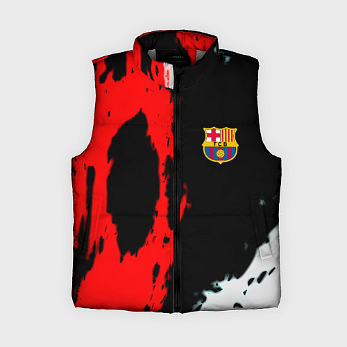 Женский жилет Barcelona fc краски спорт / 3D-Светло-серый – фото 1