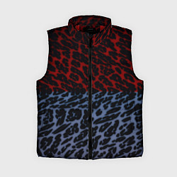Женский жилет Леопардовый стиль текстура, цвет: 3D-красный