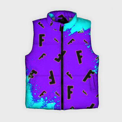 Женский жилет Fortnite neon steel colors epic / 3D-Светло-серый – фото 1