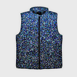 Женский жилет Шум пикселей, цвет: 3D-черный