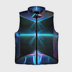 Женский жилет Фантастический портал в космос, цвет: 3D-черный