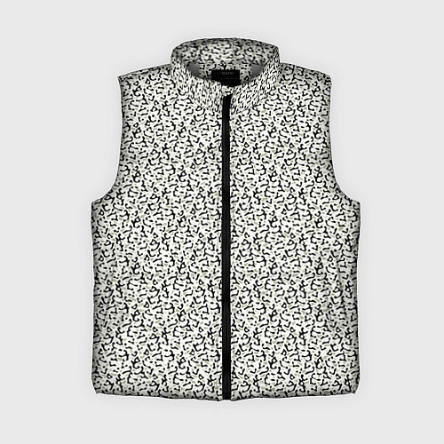 Женский жилет Чёрно-оливковый пёстрый / 3D-Светло-серый – фото 1