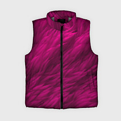 Женский жилет Мех в цвете маджента, цвет: 3D-светло-серый