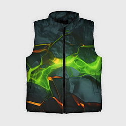 Женский жилет Неоновая яркая геометрическая абстракция со светом