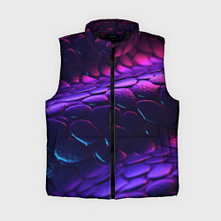 Женский жилет Фиолетовая абстрактная текстура неоновая