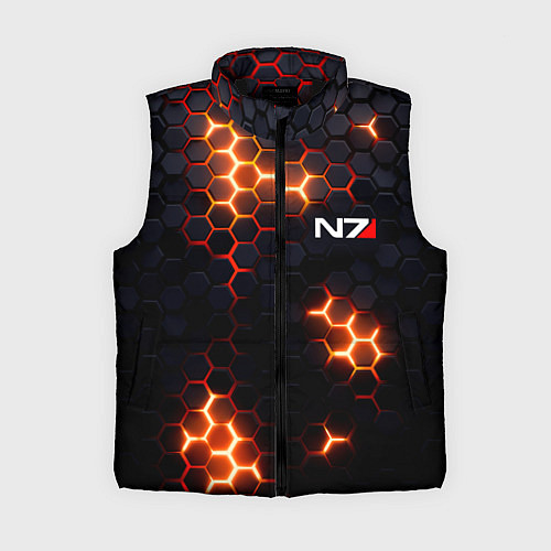 Женский жилет N7 mass effect logo / 3D-Черный – фото 1