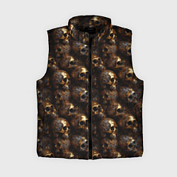 Женский жилет Черепа и узоры лакшери, цвет: 3D-черный