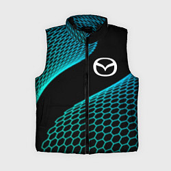 Женский жилет Mazda electro hexagon, цвет: 3D-черный