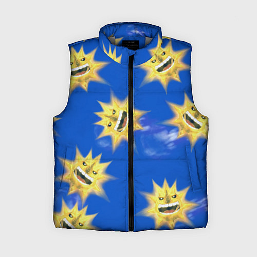 Женский жилет Soul eater-солнце / 3D-Светло-серый – фото 1