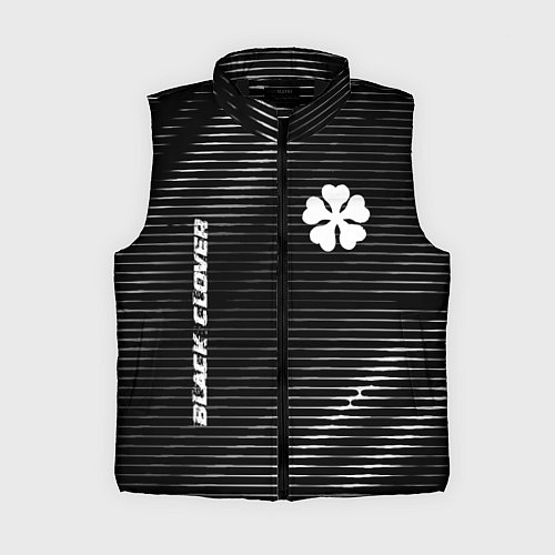 Женский жилет Black Clover metal anime lines / 3D-Черный – фото 1