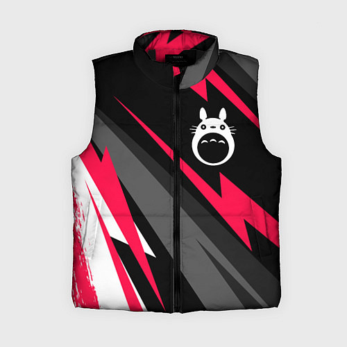 Женский жилет Totoro electro lines / 3D-Черный – фото 1