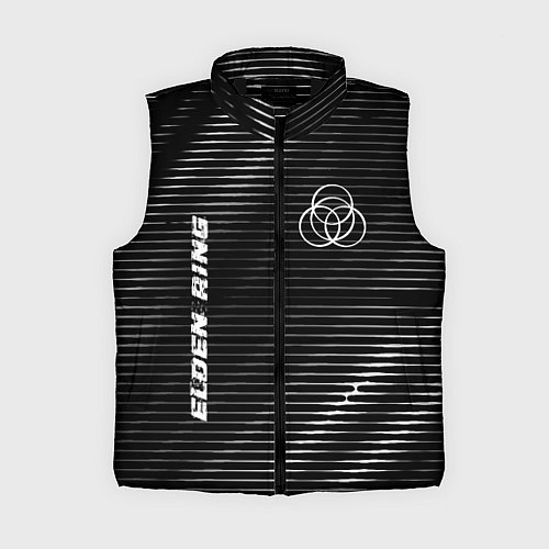 Женский жилет Elden Ring metal game lines / 3D-Черный – фото 1