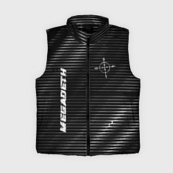 Женский жилет Megadeth metal rock lines