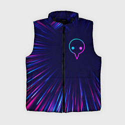 Женский жилет Evangelion neon blast lines, цвет: 3D-черный